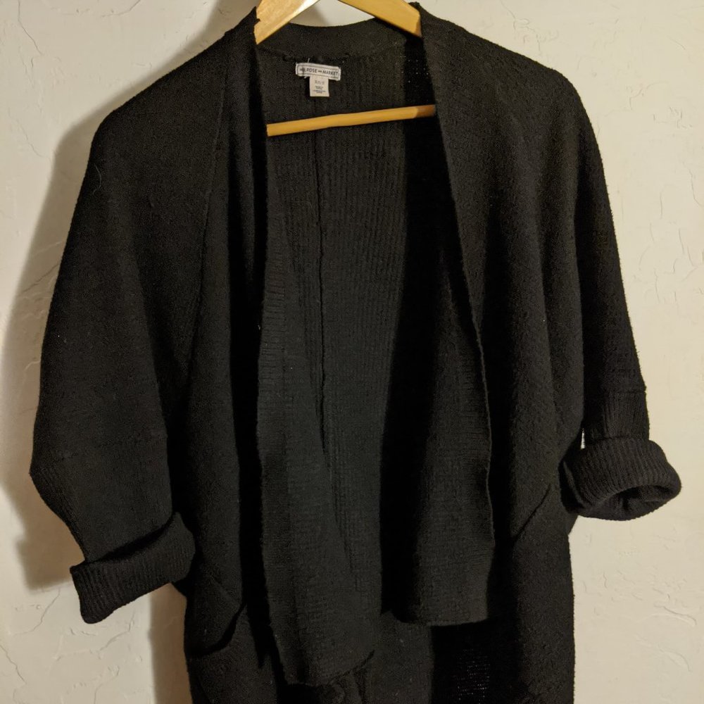 Cozy black cardigan